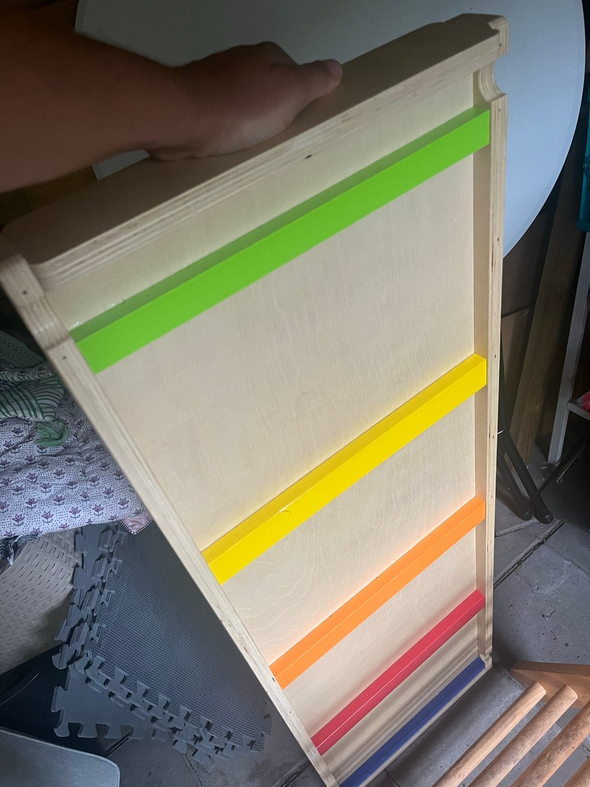 Houten Glijbaan en Klimrek voor Kinderen, Ophalen, Gebruikt, Glijbaan, Aanbouwonderdeel