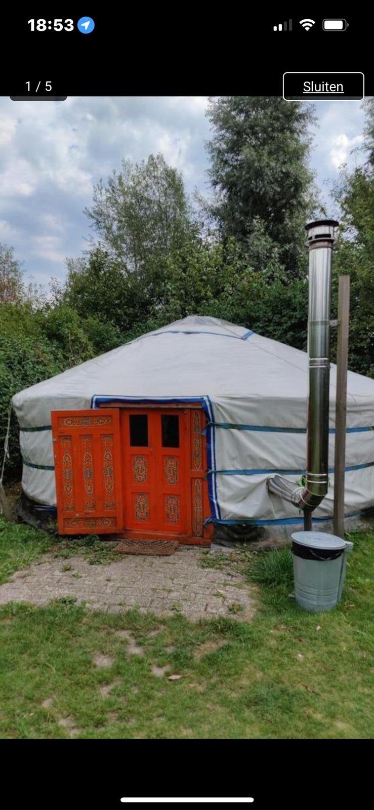Yurt 5 à 6 meter, Ophalen, Gebruikt