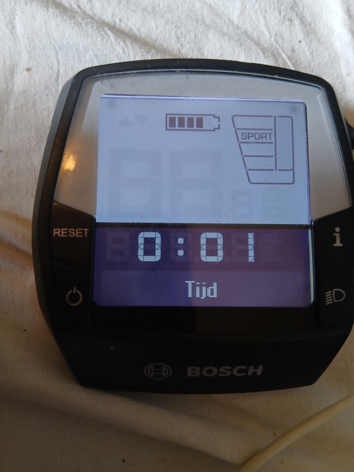 Bosch elektrische fiets computer, Ophalen of Verzenden, Snelheidssensor, Gebruikt