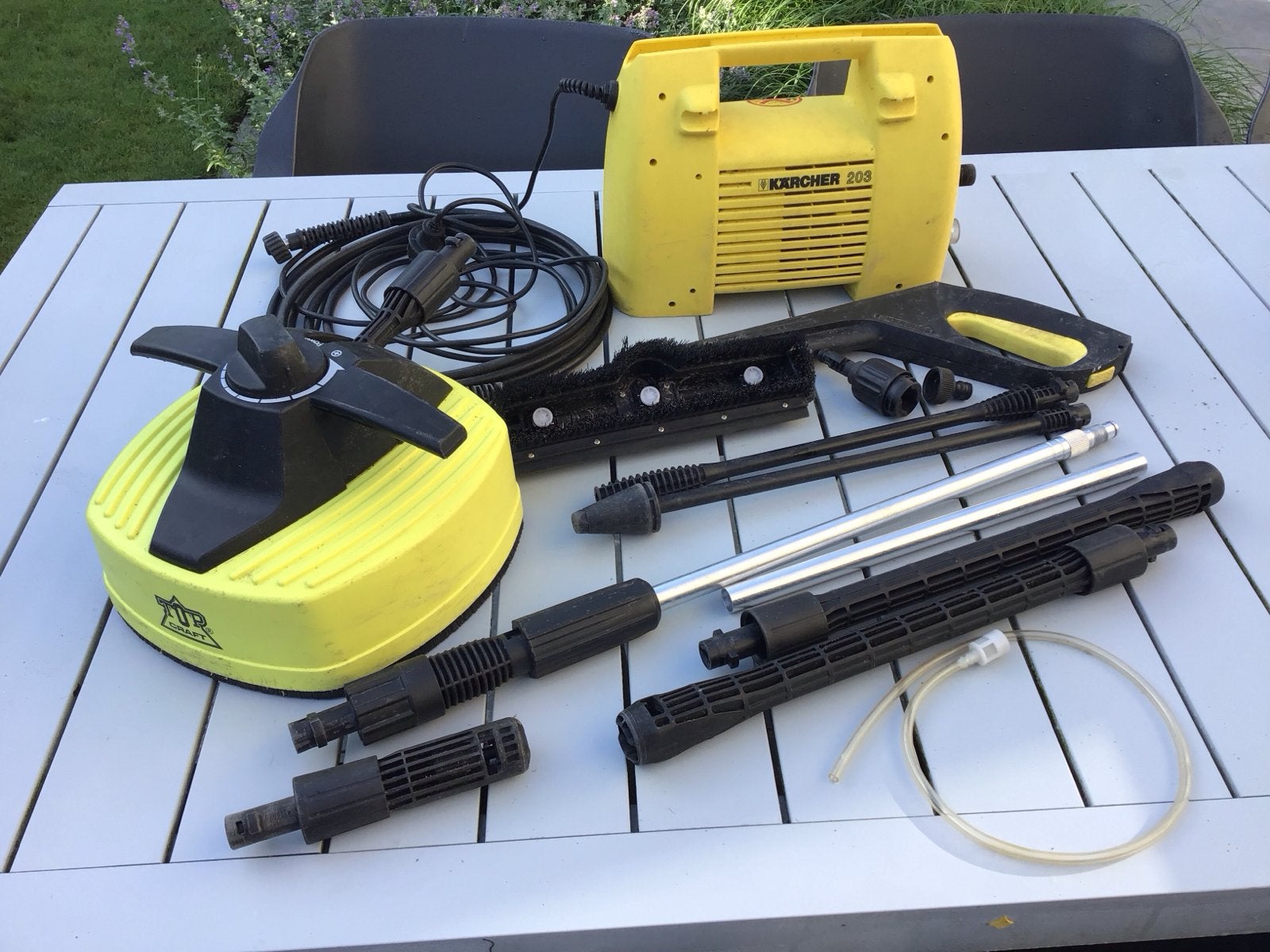 Karcher K2 hogedrukreiniger met accessoires, Doe-het-zelf en Verbouw, Reinigingsmachines, Ophalen, Gebruikt, Overige typen