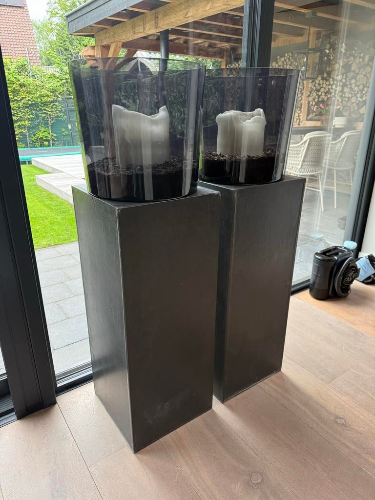 Twee Zuilen 140 cm met windl 40x40 van der Meijs Tilburg, Huis en Inrichting, Ophalen of Verzenden, Gebruikt