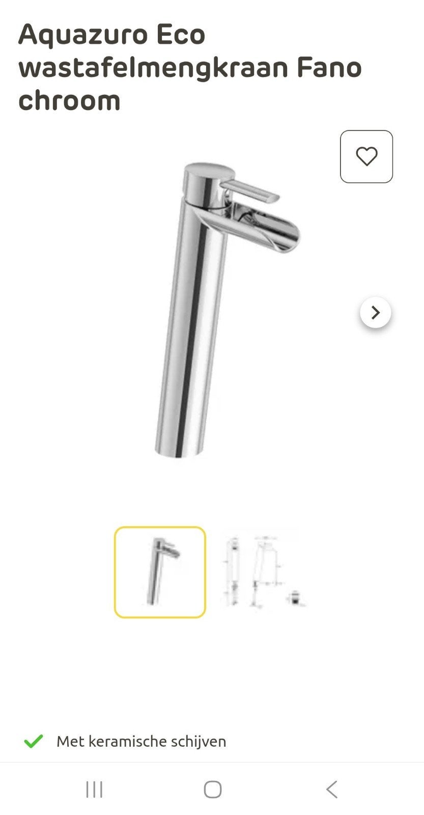 AquaZuro Fano Wastafelmengkraan Chroom (2 stuks) Nieuw!, Ophalen, Nieuw, Chroom, Kraan