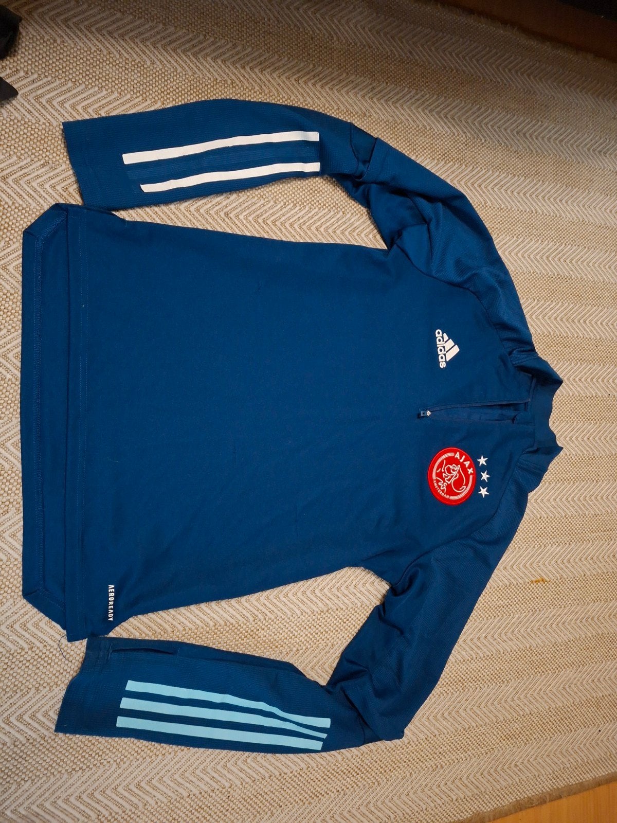 Adidas Ajax Trainingstrui Maat S, Kleding | Heren, Blauw, Ophalen of Verzenden, Zo goed als nieuw, Adidas