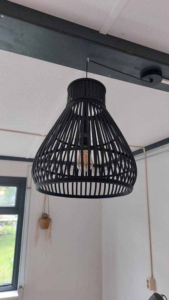 Hanglamp, Ophalen, Zo goed als nieuw, Hout, Minder dan 50 cm