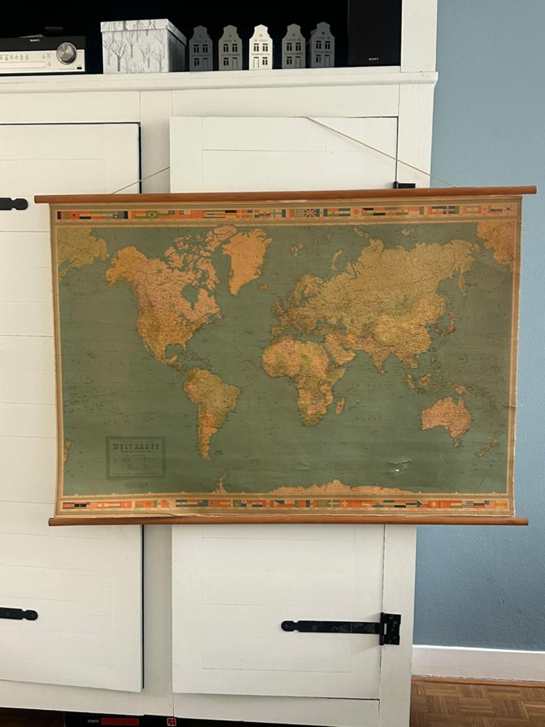 Prachtige oude - vintage landkaart, Landkaart, 1800 tot 2000, Nederland, Ophalen
