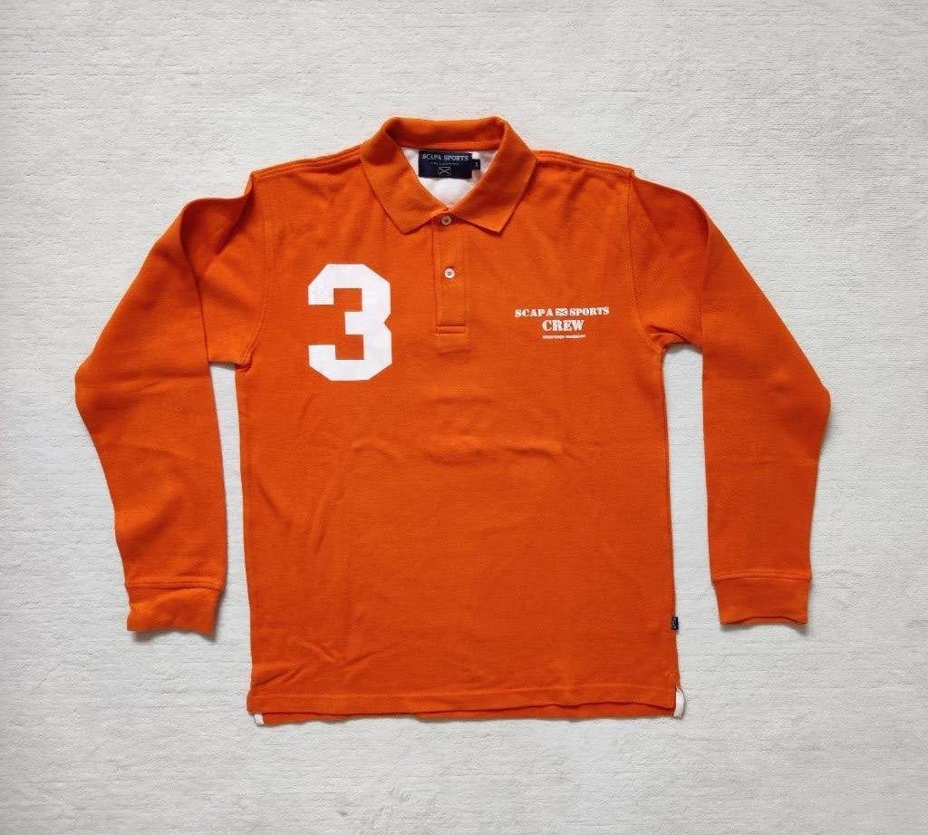 Scapa Sports polotrui longsleeve oranje, Kleding | Heren, Oranje, Ophalen of Verzenden, Zo goed als nieuw, Maat 46 (S) of kleiner
