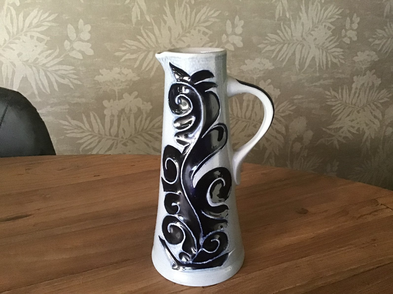 Ooie bewerkte kan( 20cm hoog), Ophalen of Verzenden, Zo goed als nieuw