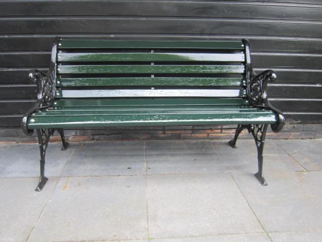 Gietijzeren tuinbank, Tuin en Terras, Ophalen, Nieuw, Hout