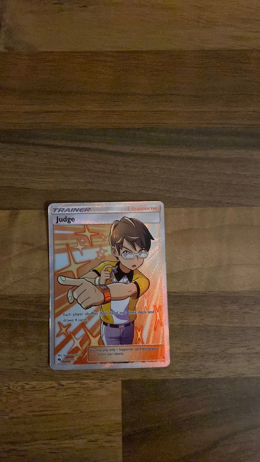 Jusge pokemon kaart, Ophalen of Verzenden, Zo goed als nieuw, Sigarenbandjes