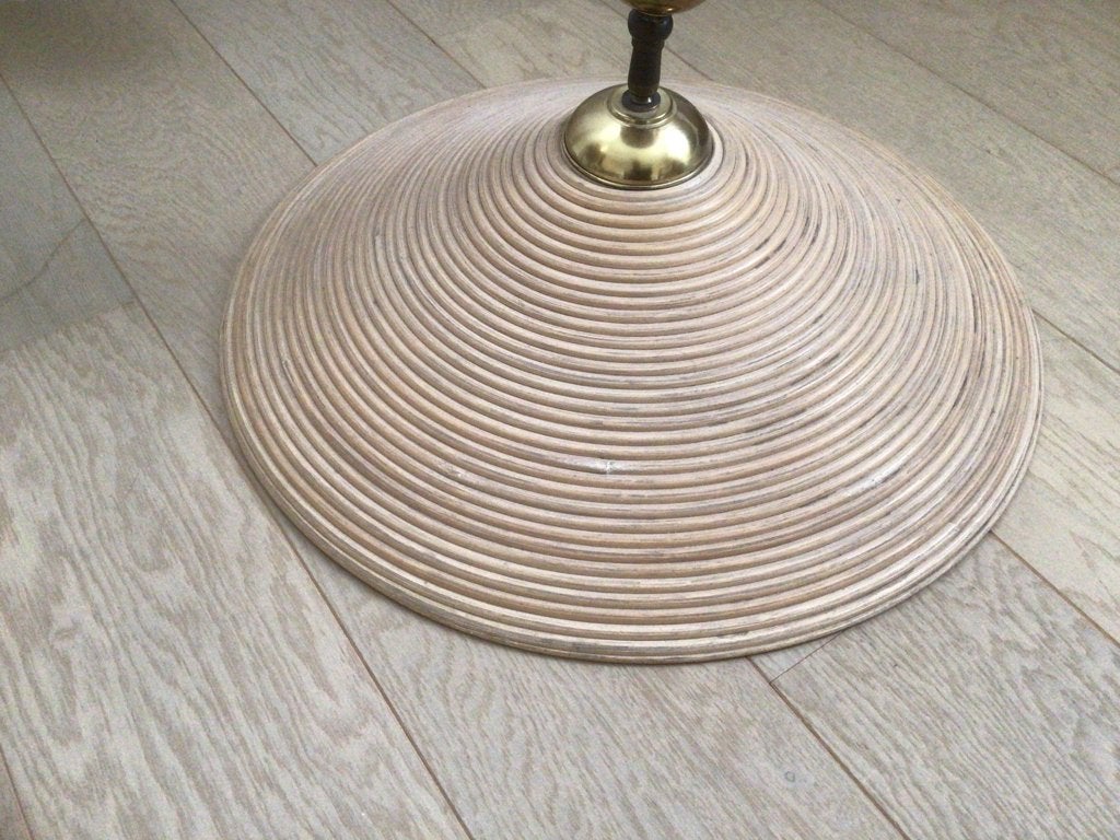 Vintage Gabriella Crespi hanglamp pendant potlood riet, Ophalen, Zo goed als nieuw