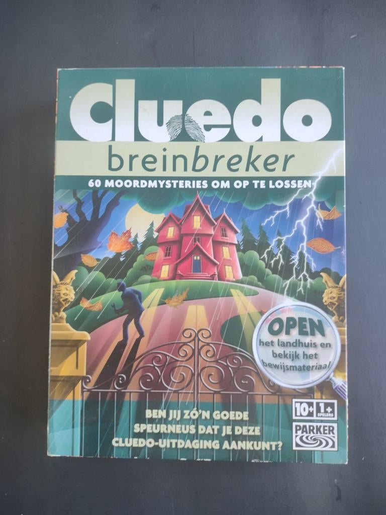 Cluedo Breinbreker - Spel van Parker, Hobby en Vrije tijd, Gezelschapsspellen | Kaartspellen, Een of twee spelers, Ophalen of Verzenden