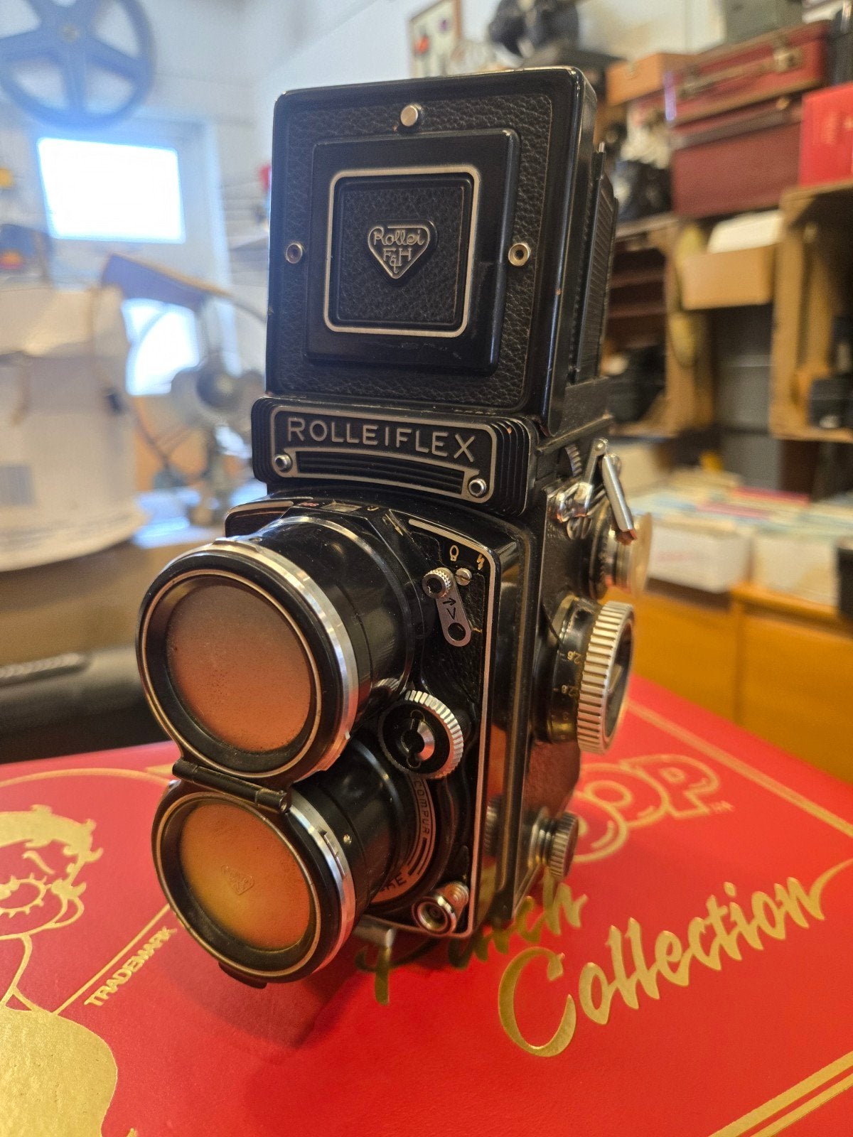 Rolleiflex met heidosmat 135mm f4 portrait camera, Ophalen of Verzenden