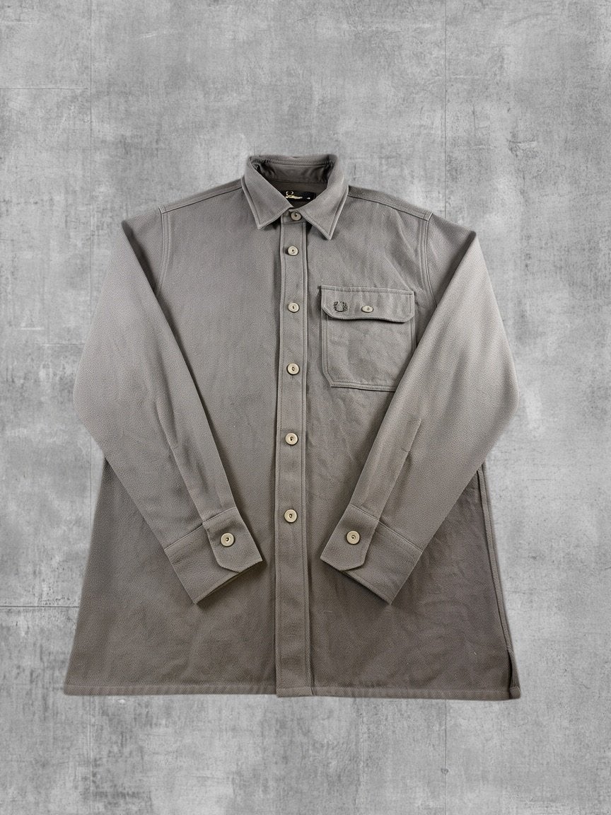 Fred Perry overshirt grijs heren maat XS shacket, Verzenden, Zo goed als nieuw, Maat 46 (S) of kleiner, Grijs