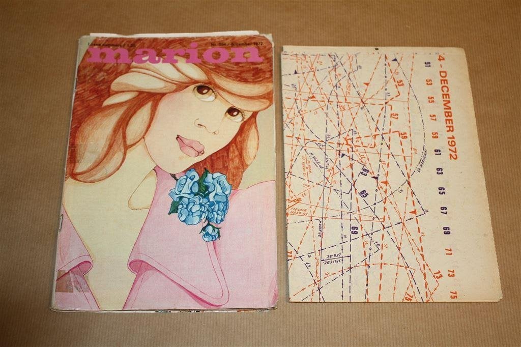 Marion - December 1972 - Vintage mag met kledingpatronen, Ophalen of Verzenden, Gelezen, Mode algemeen