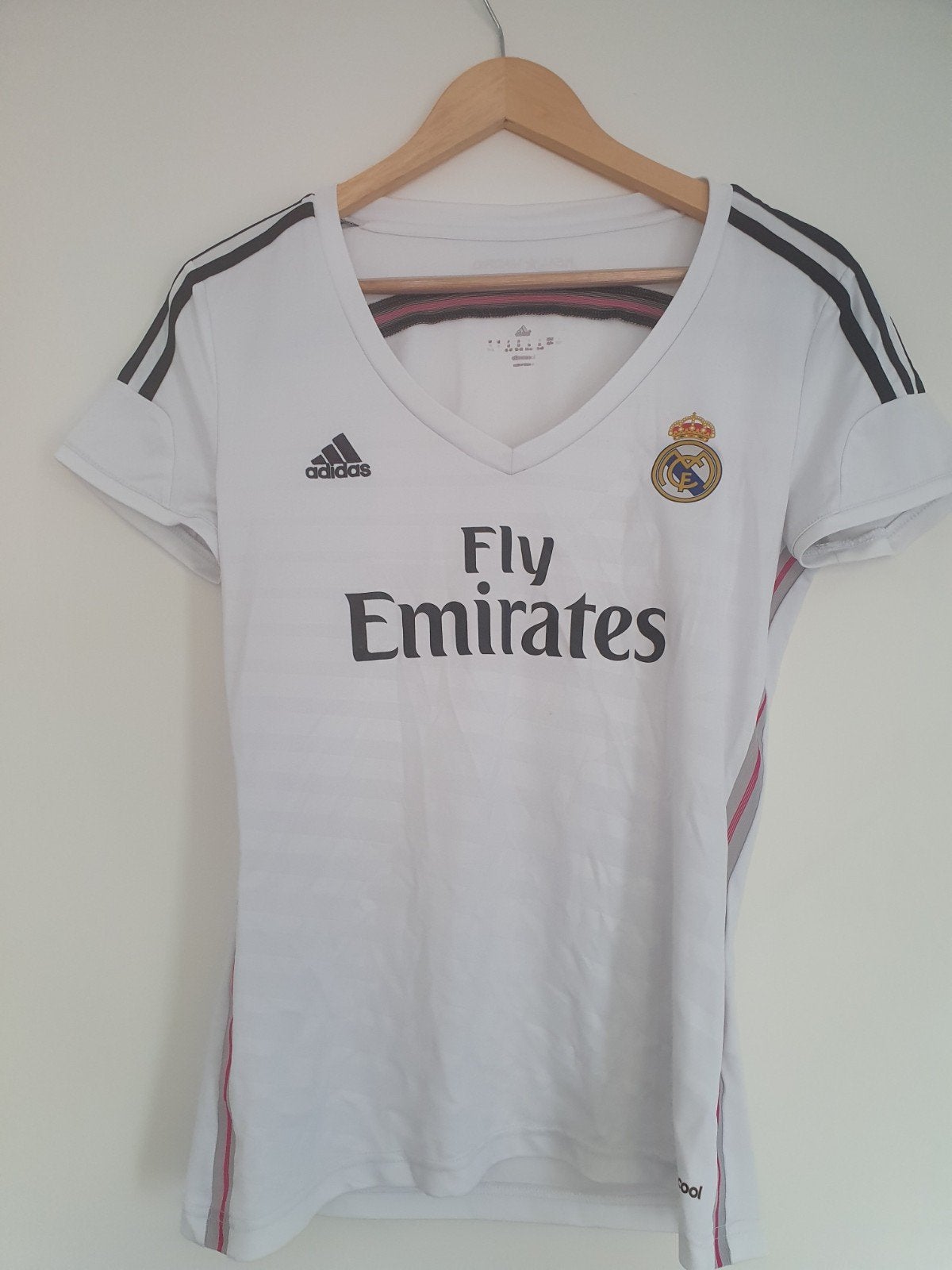Real Madrid dames shirt 2014/15, Maat 38/40 (M), Wit, Gedragen, Verzenden