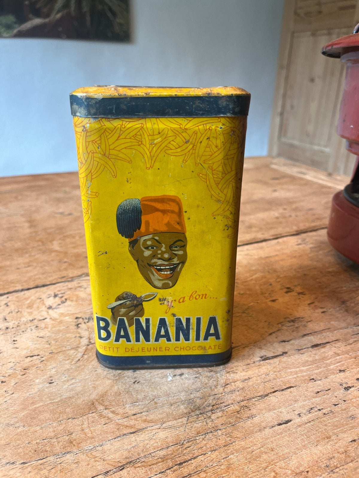 Vintage Banania Blikken Bus - Zeldzaam Verzamelobject, Ophalen of Verzenden