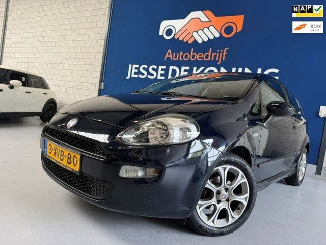 Fiat Punto Evo 0.9 TwinAir Street / bj.2014 / kleur: blauw /, Auto's, Voorwielaandrijving, Euro 6, Origineel Nederlands, Bedrijf