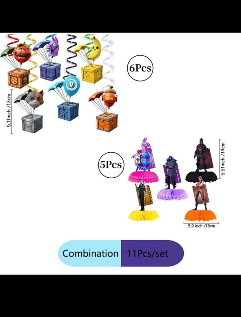 Fortnite Feestdecoratie Set - Nieuw, Hobby en Vrije tijd, Ophalen, Nieuw, Versiering, Verjaardag