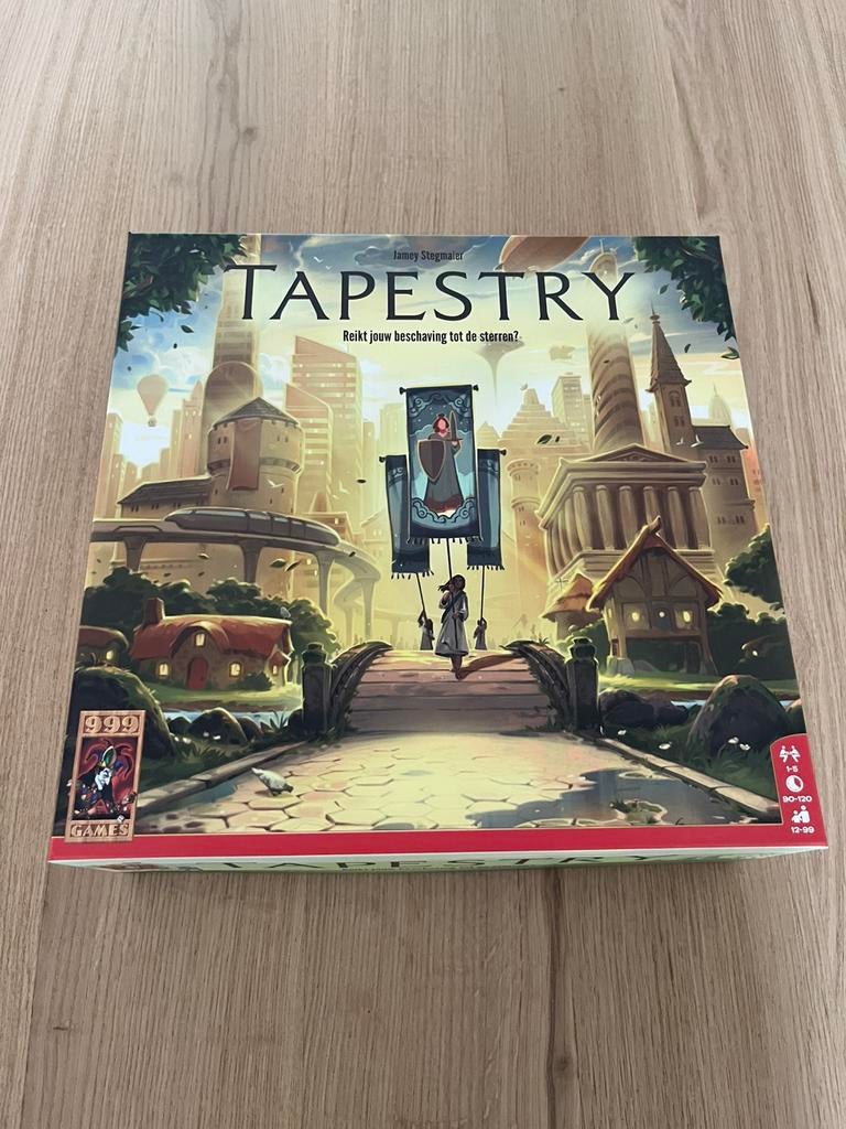 Tapestry (NL) basisspel, Hobby en Vrije tijd, Gezelschapsspellen | Bordspellen, Een of twee spelers, Ophalen of Verzenden, Zo goed als nieuw