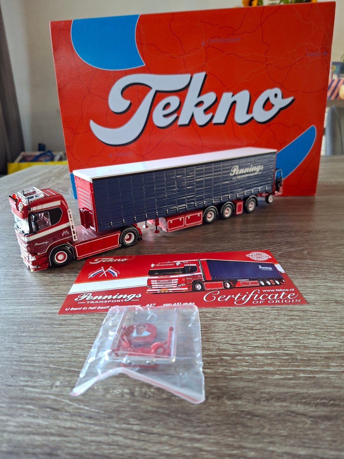 TEKNO SCANIA NEXT-GEN PENNINGS MET KOOIAAP, Ophalen of Verzenden, Zo goed als nieuw, Bus of Vrachtwagen, Tekno