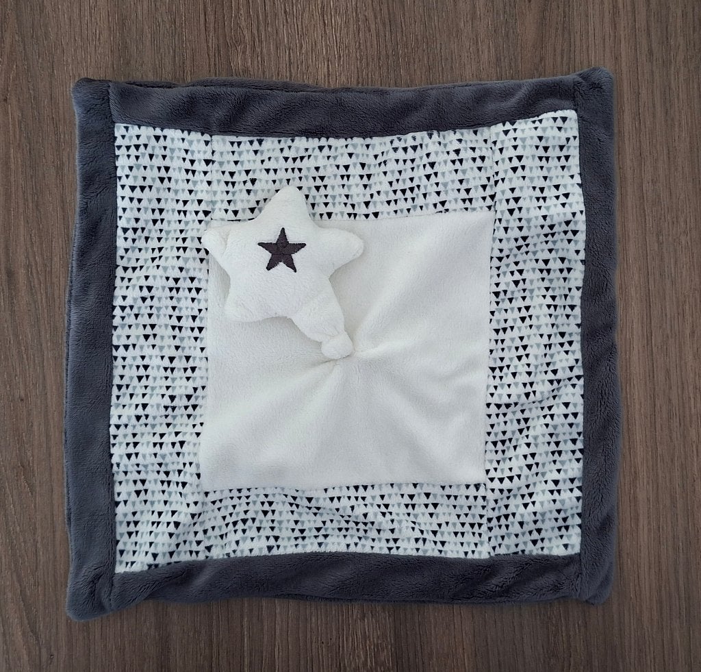 Knuffeldoekje, Knuffel van Prenatal, Wit Grijs met Ster, Prénatal, Ophalen of Verzenden, Zo goed als nieuw, Meerkleurig