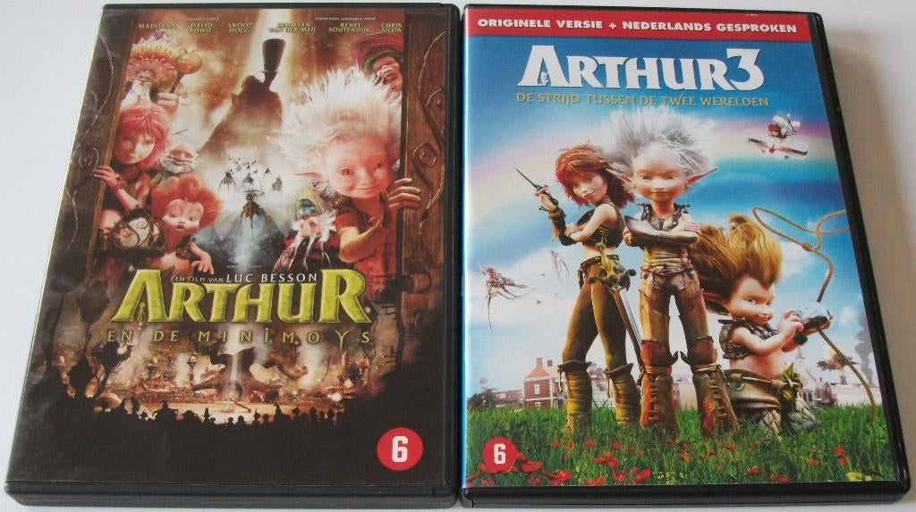 Film-Serie *** ARTHUR *** Deel 1 + 3, Vanaf 6 jaar, Ophalen of Verzenden, Zo goed als nieuw