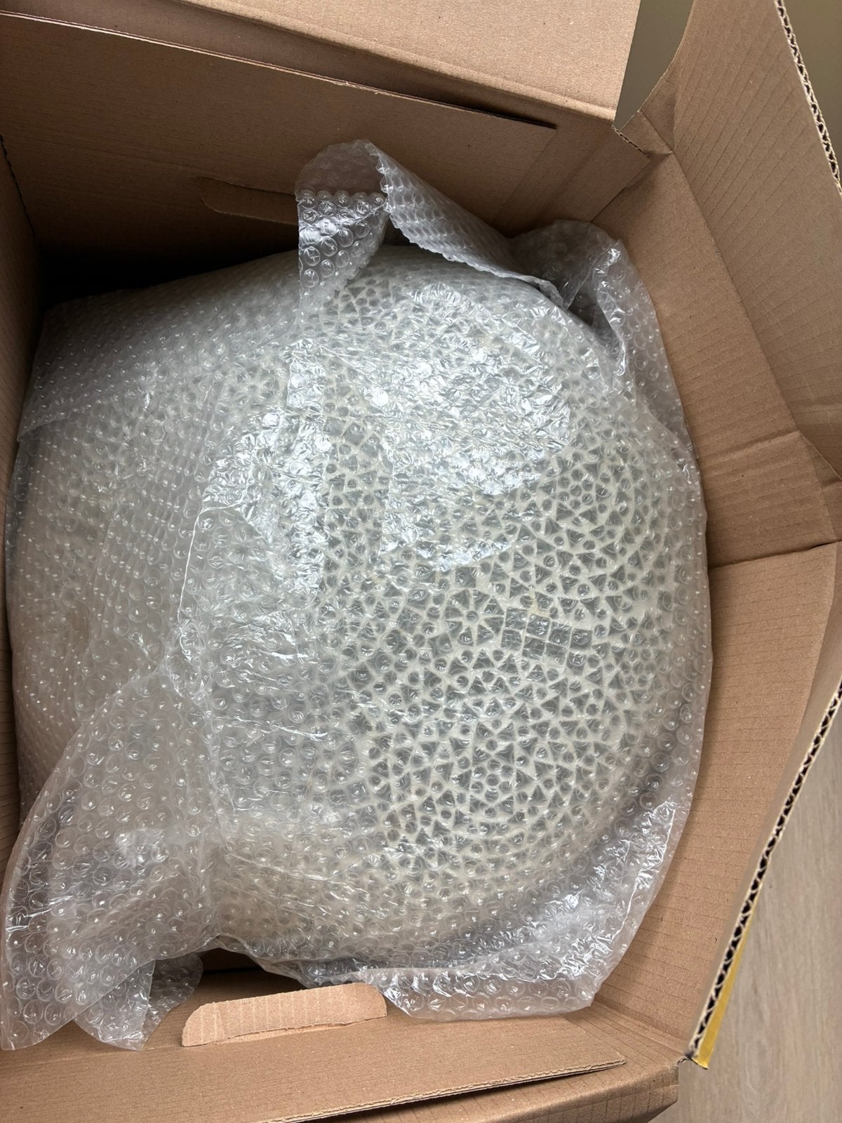 Plafondlamp wit LED met mozaiek, Huis en Inrichting, Ophalen, Overige materialen, Dimbaar, Gebruikt