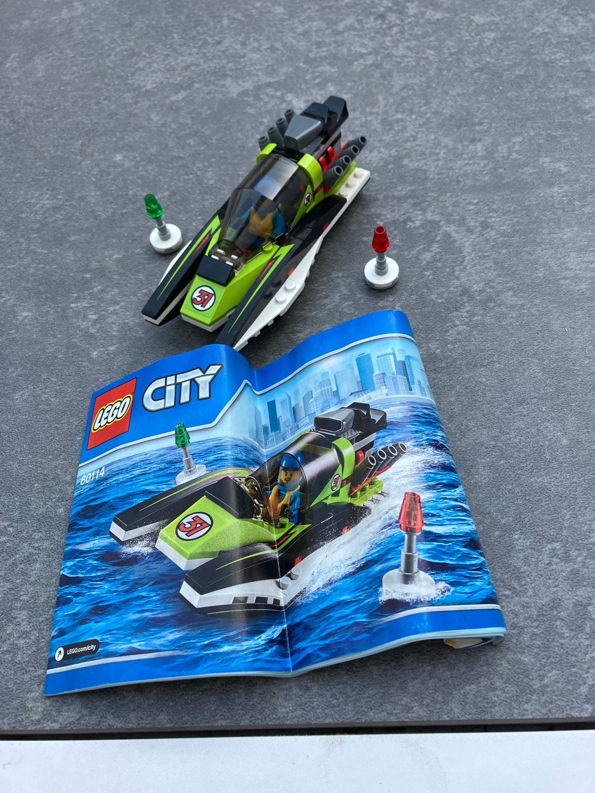 Lego 60114 Speedboot met minifiguur, Ophalen of Verzenden, Gebruikt, Overige merken