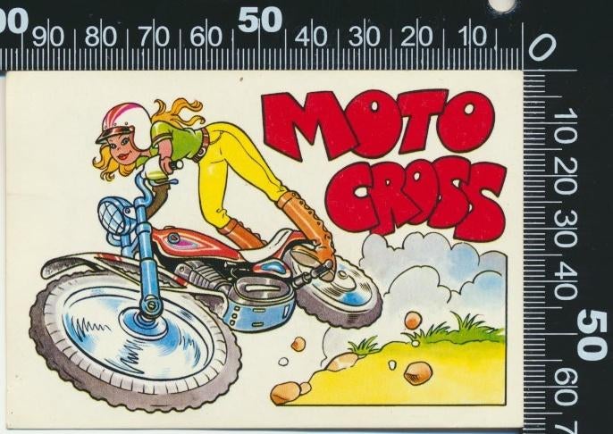 Sticker: Panini - Fantastickers - Super Cross (2), Verzamelen, Ophalen of Verzenden, Zo goed als nieuw, Auto of Motor