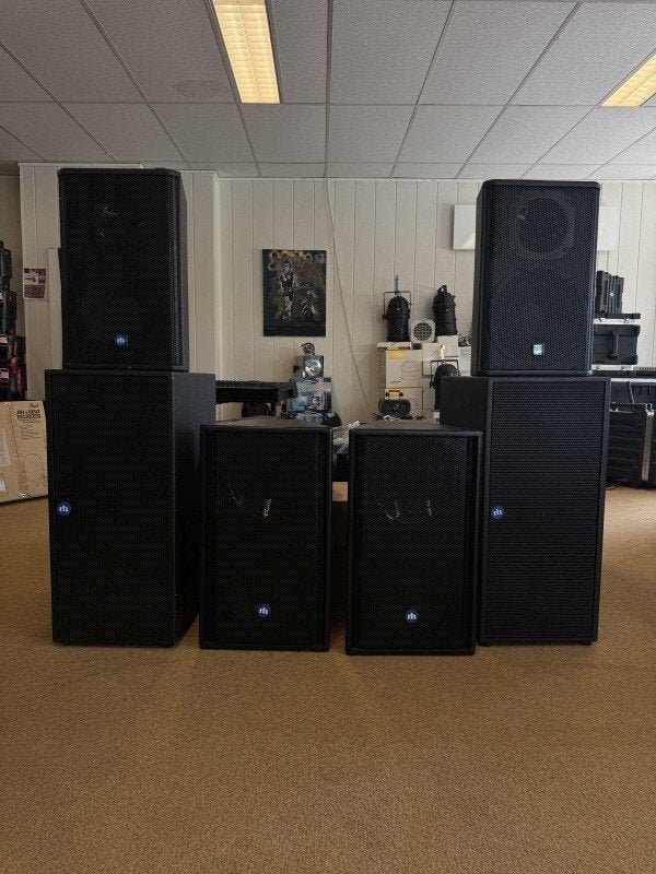 Renkus Heinz speaker set, Audio, Tv en Foto, Luidsprekers, Gebruikt, Speakerset, Ophalen, 150 watt of meer