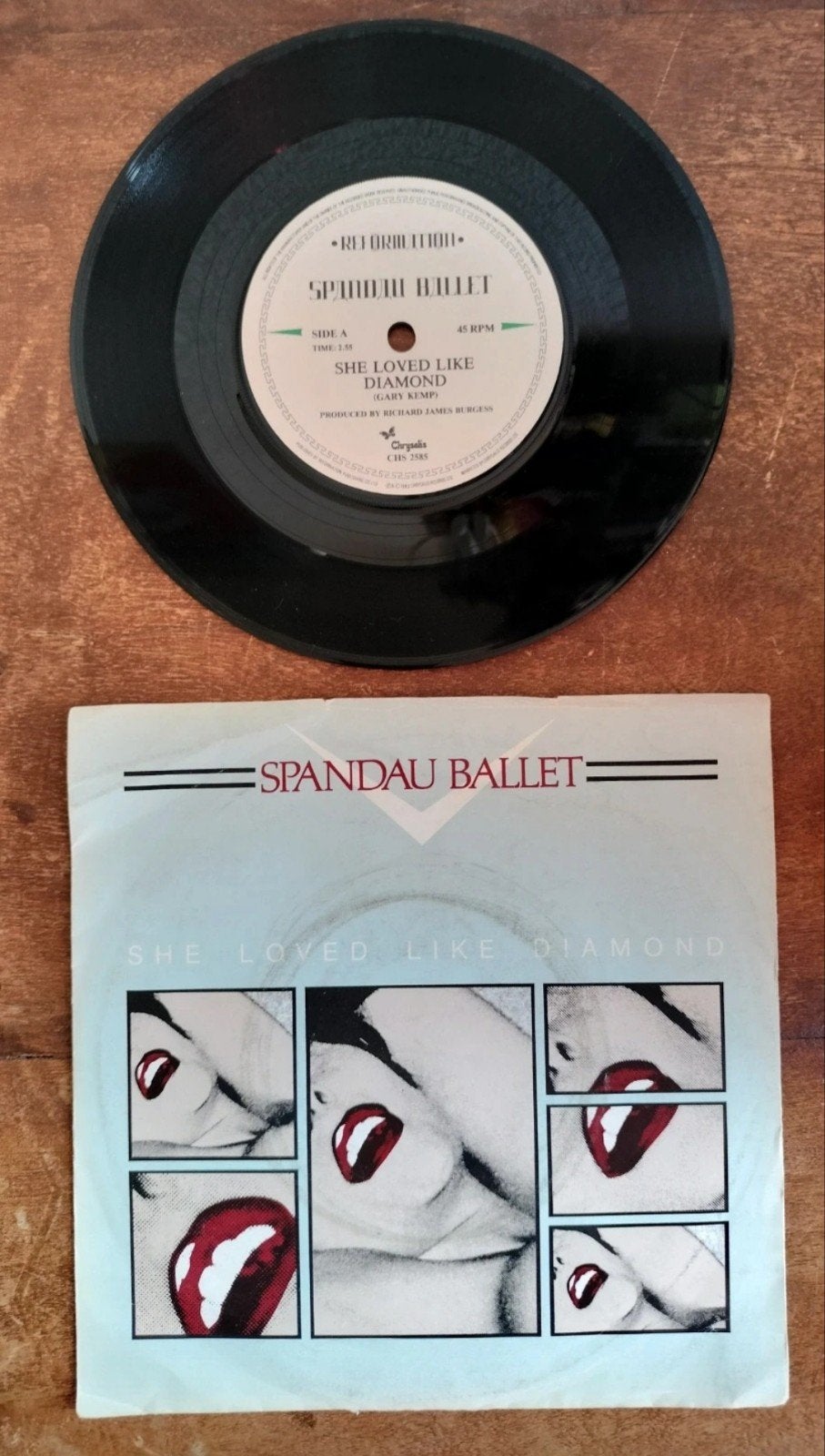 Spandau Ballet - She Loved Like Diamond (Vinyl Single), Gebruikt, 7 inch, Ophalen of Verzenden, Pop