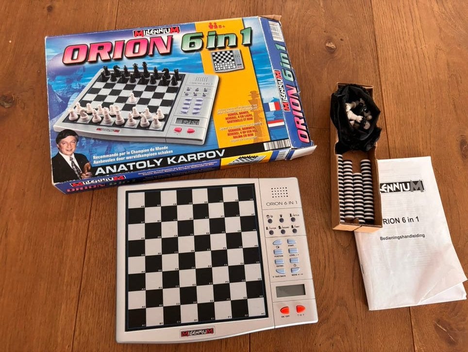 Schaakcomputer Orion 6 in 1, Ophalen of Verzenden, Gebruikt