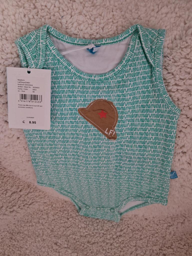 Nieuwe romper maat 68 met leuke cowboyhoed applicatie, Kinderen en Baby's, Babykleding | Maat 68, Jongetje of Meisje, Ophalen of Verzenden