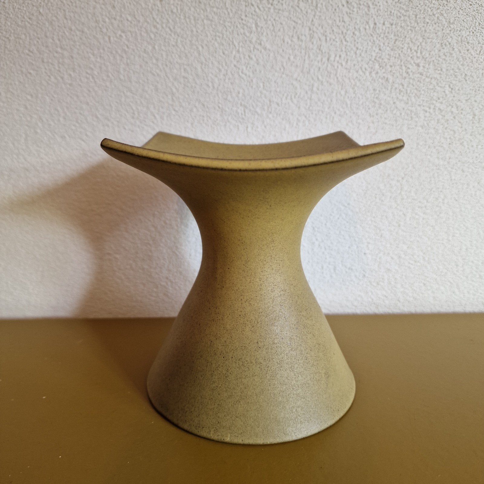 Cor Unum boeketvaas mosterdgeel vintage, Antiek en Kunst, Ophalen of Verzenden