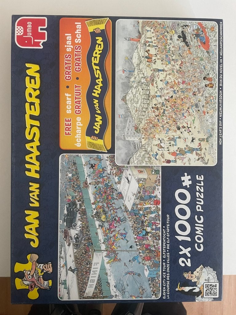 Jan van Haasteren puzzel 2* 1000 stukjes, Hobby en Vrije tijd, Ophalen of Verzenden, 500 t/m 1500 stukjes, Gebruikt, Legpuzzel