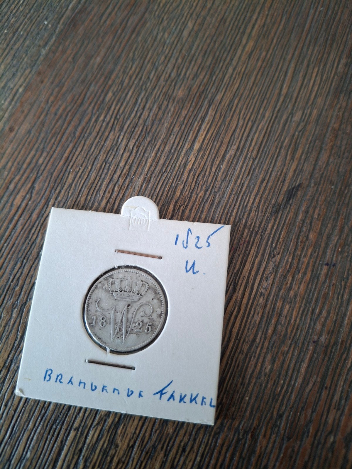 Zilveren 25 cent munt Koning Willem I (1825) Utrecht, Zilver, 25 cent, Ophalen of Verzenden, Koning Willem I