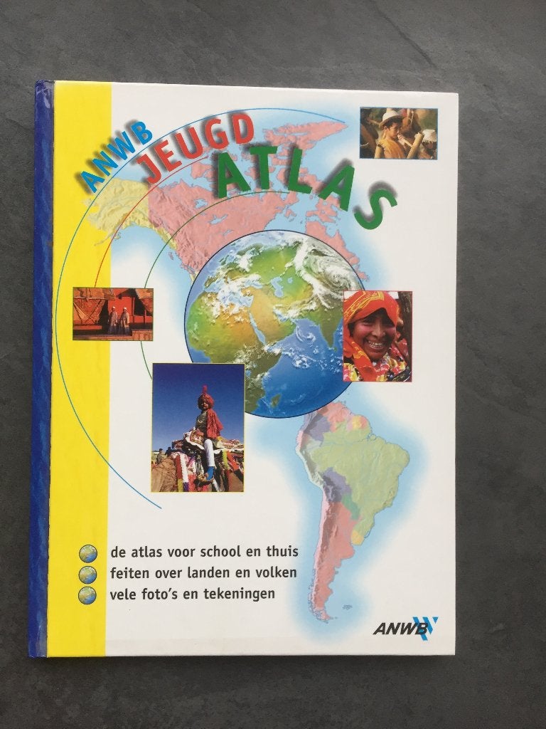 ANWB Jeugd Atlas, de atlas voor school en thuis, Overige atlassen, Ophalen of Verzenden, Zo goed als nieuw, 1800 tot 2000