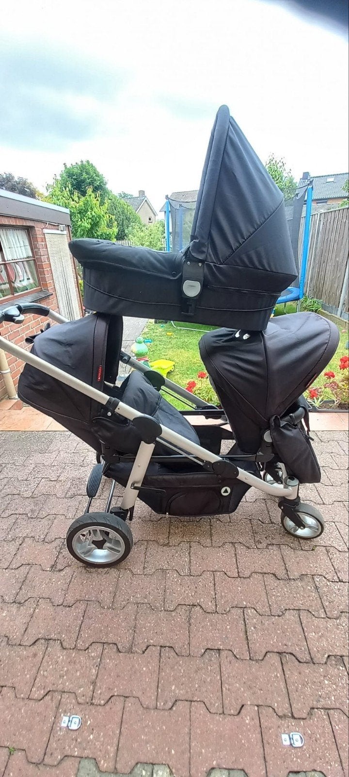 Dubble kinderwagen, Ophalen of Verzenden, Zo goed als nieuw
