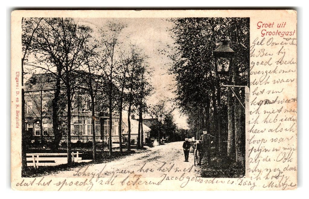 Grootegast, Groet uit Grootegast, Verzenden, Voor 1920, Gelopen, Groningen