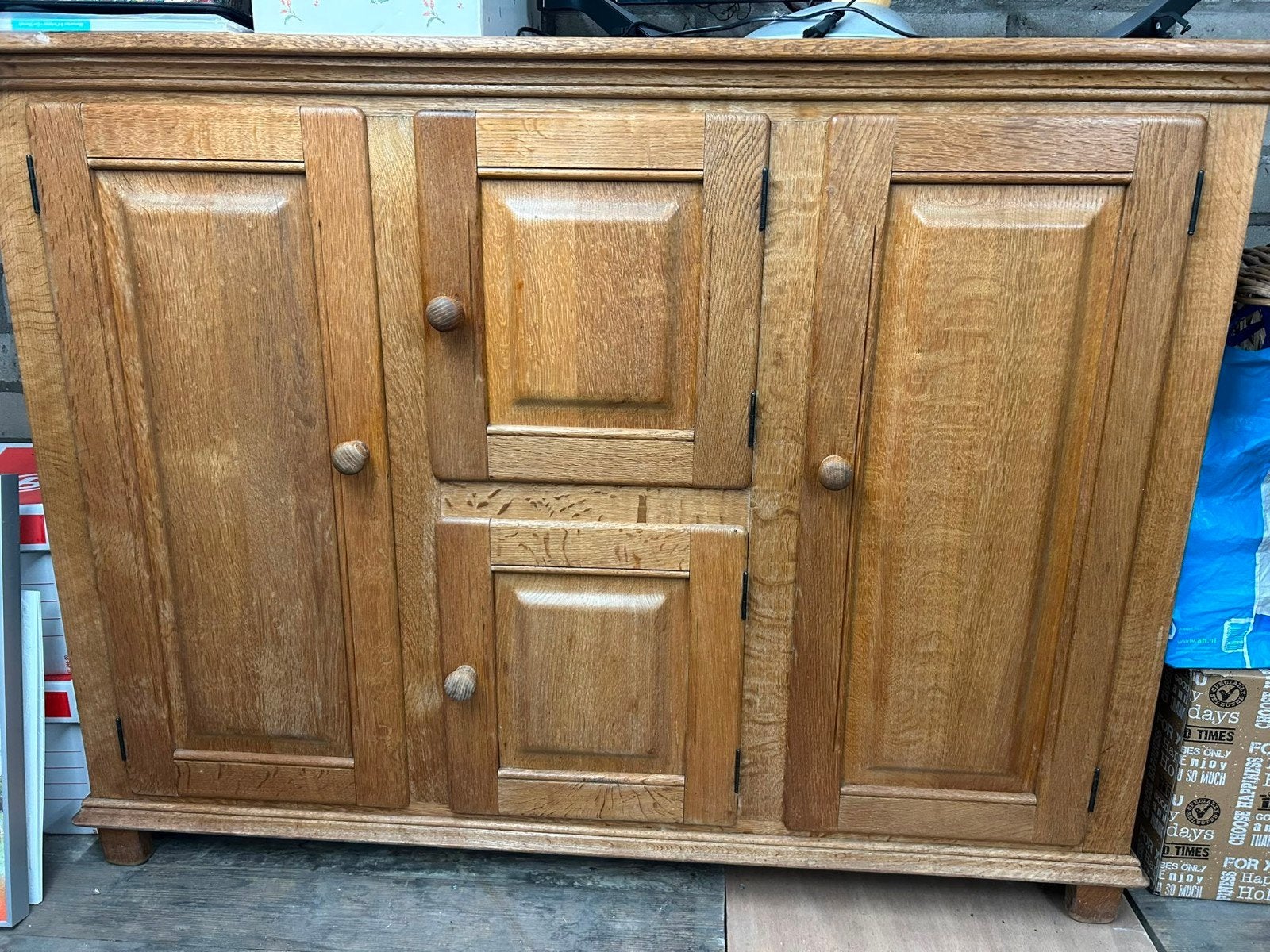 Antiek Eiken Dressoir / Opbergkast met Lades, Ophalen