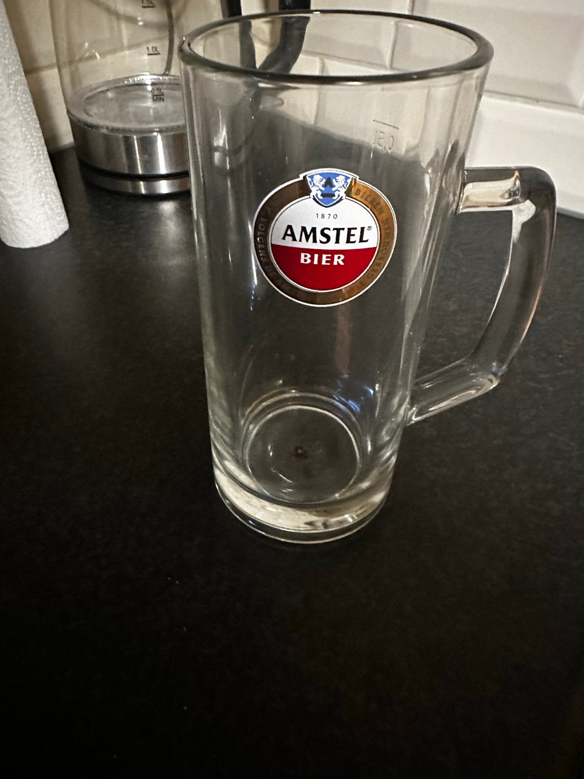 5x Nieuwe Amstel Bier pullen - Glazen bierpul, Ophalen, Nieuw, Glas
