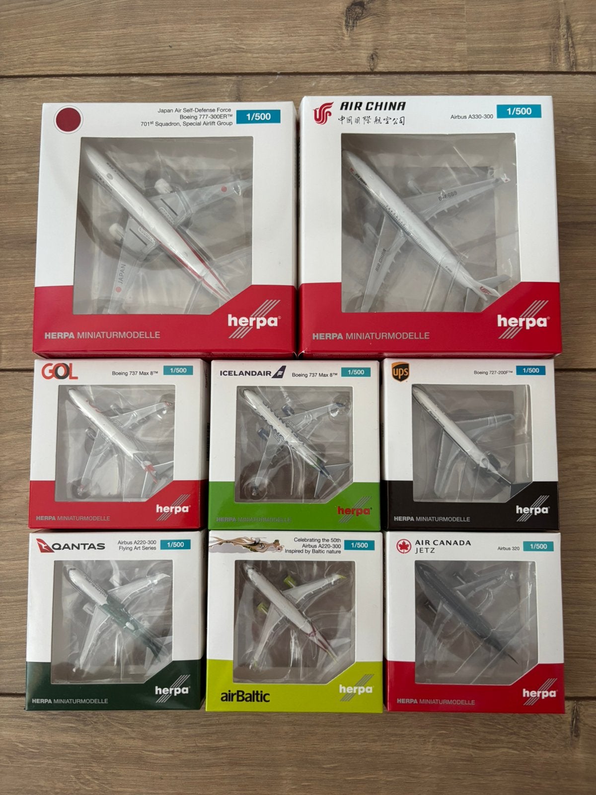 Nieuwe Herpa 1:500 modellen, Ophalen of Verzenden, Zo goed als nieuw, Schaalmodel