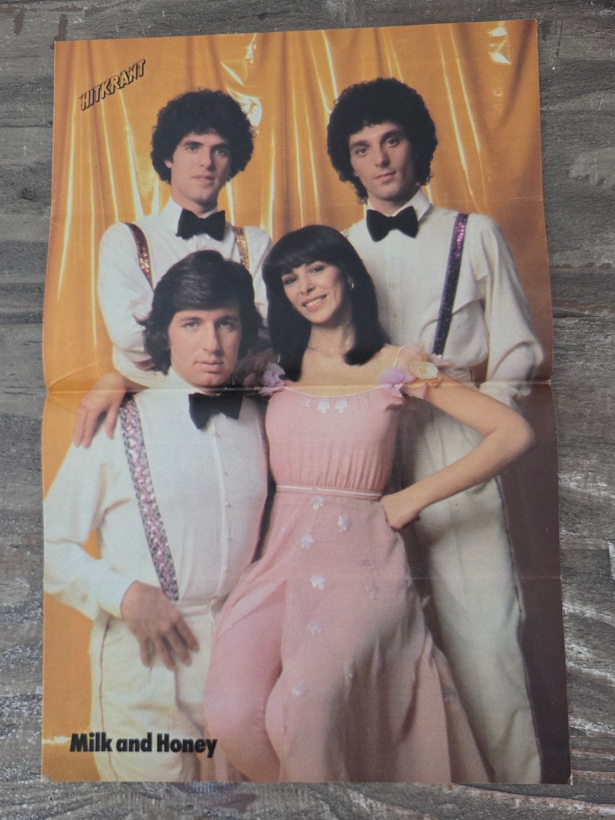 Vintage Milk and Honey poster, Ophalen of Verzenden, Zo goed als nieuw, A1 t/m A3, Muziek