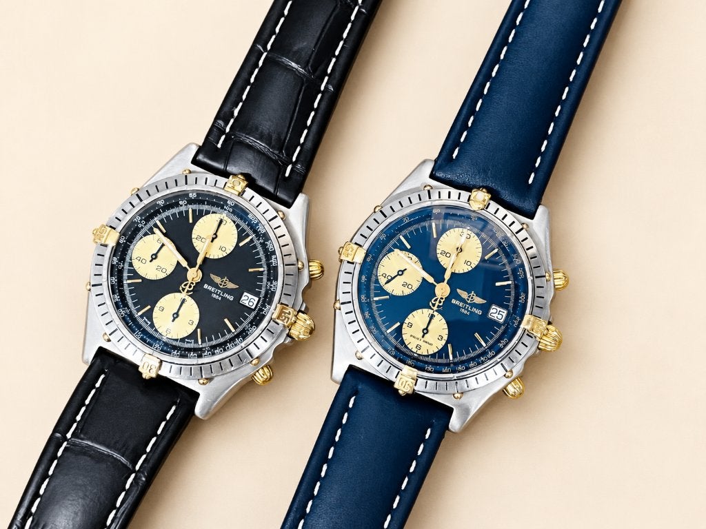 Lot 2 x vintage Breitling Chronomat horloge, Overige materialen, Breitling, Polshorloge, Ophalen of Verzenden