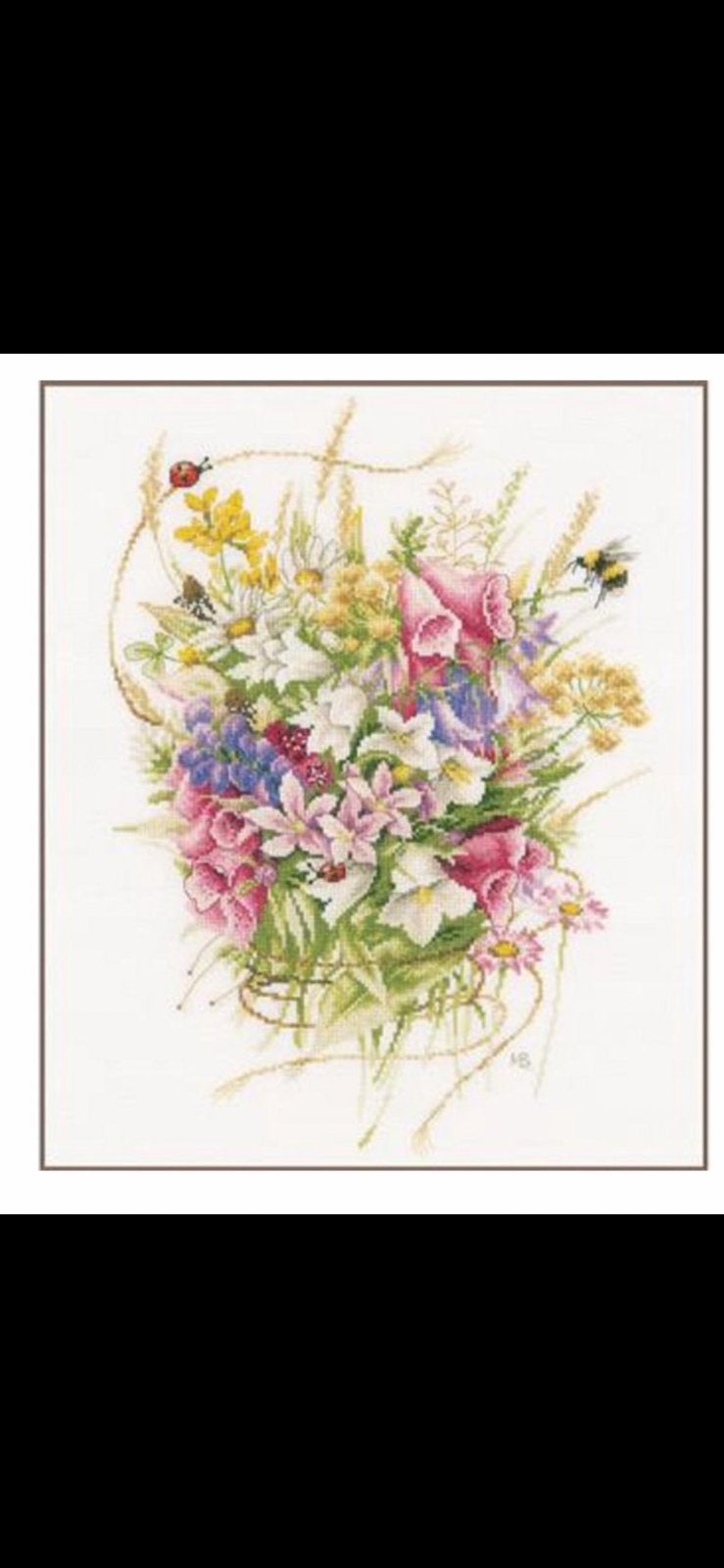 Borduurpakket Marjolein Bastin ‘zomerbloempjes’, Ophalen of Verzenden, Nieuw, Borduurpakket