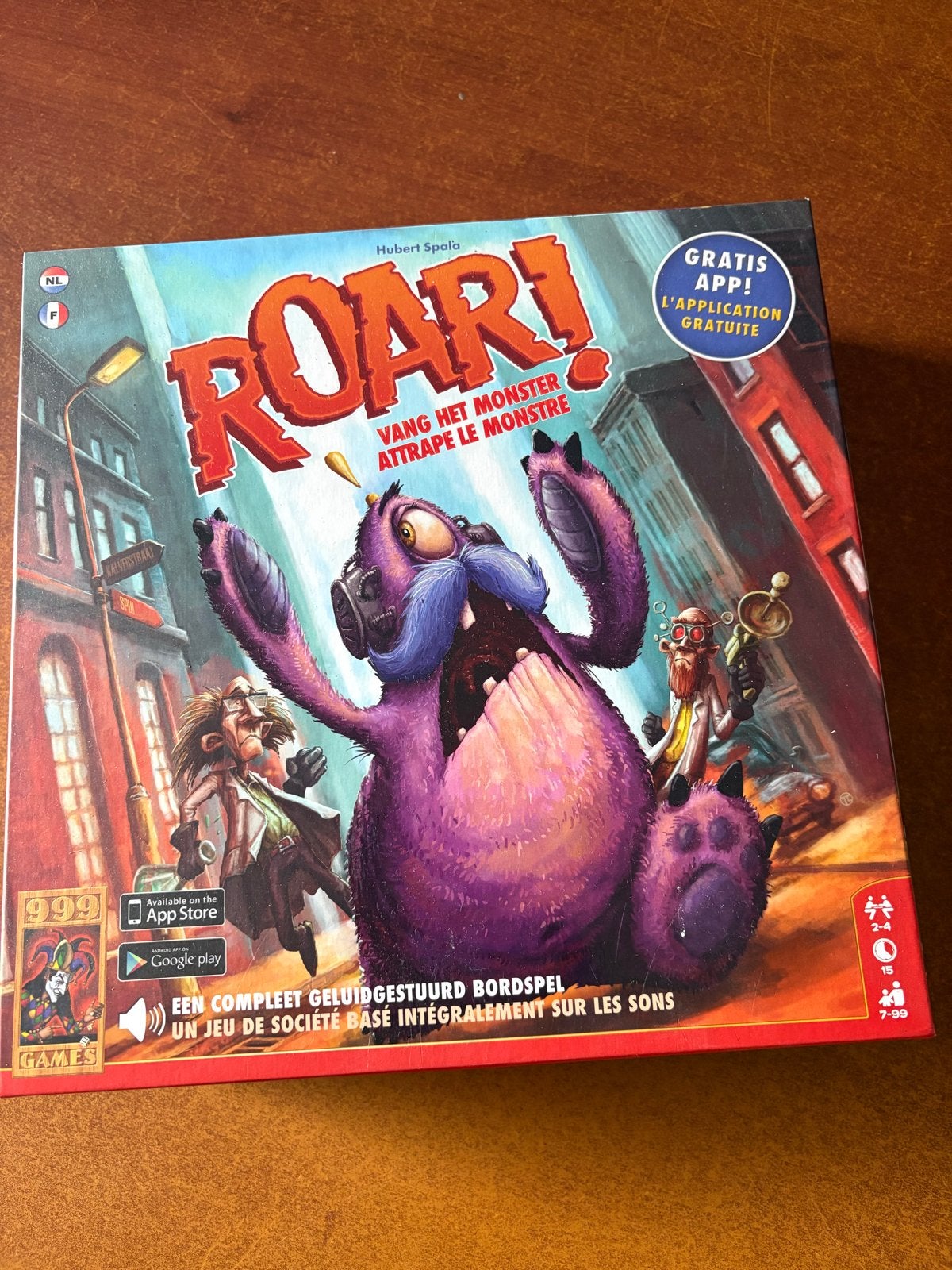 ROAR! Vang het monster - Geluidgestuurd bordspel, Drie of vier spelers, Ophalen of Verzenden, Gebruikt