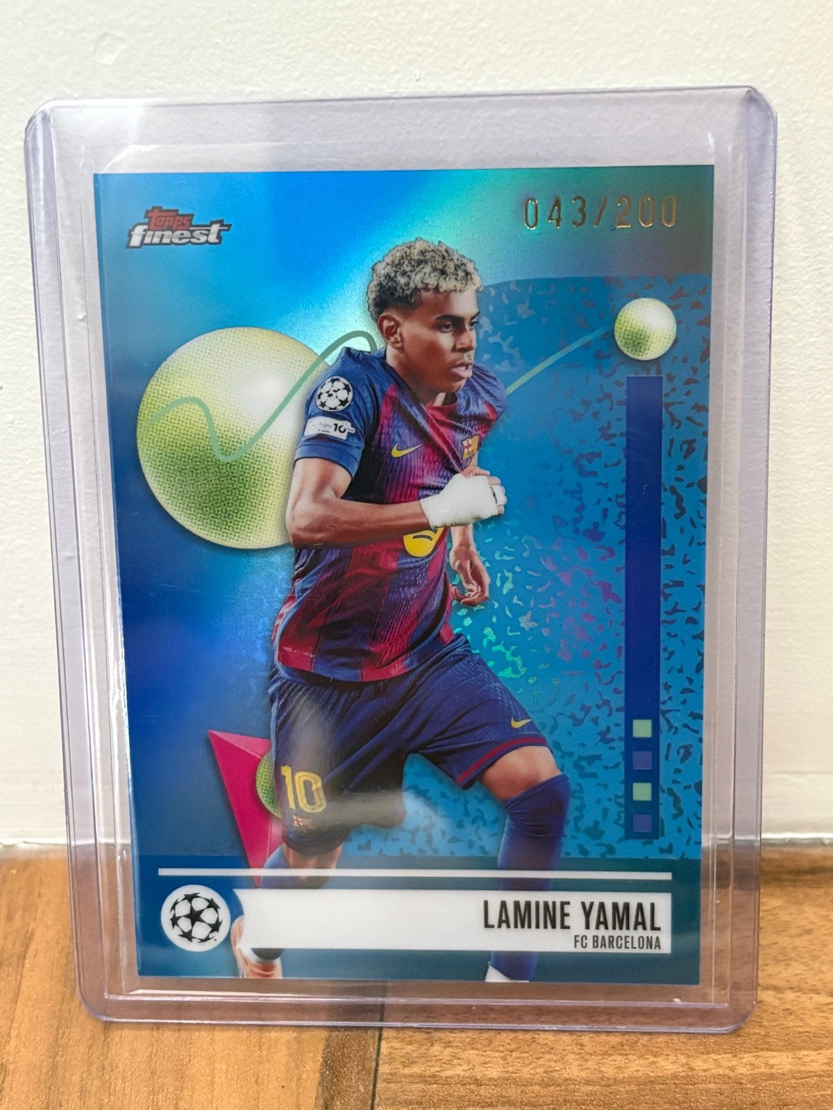 Lamine Yamal Topps Finest Rookie Kaart FC Barcelona /200, Ophalen, Zo goed als nieuw, Buitenlandse clubs, Spelerskaart