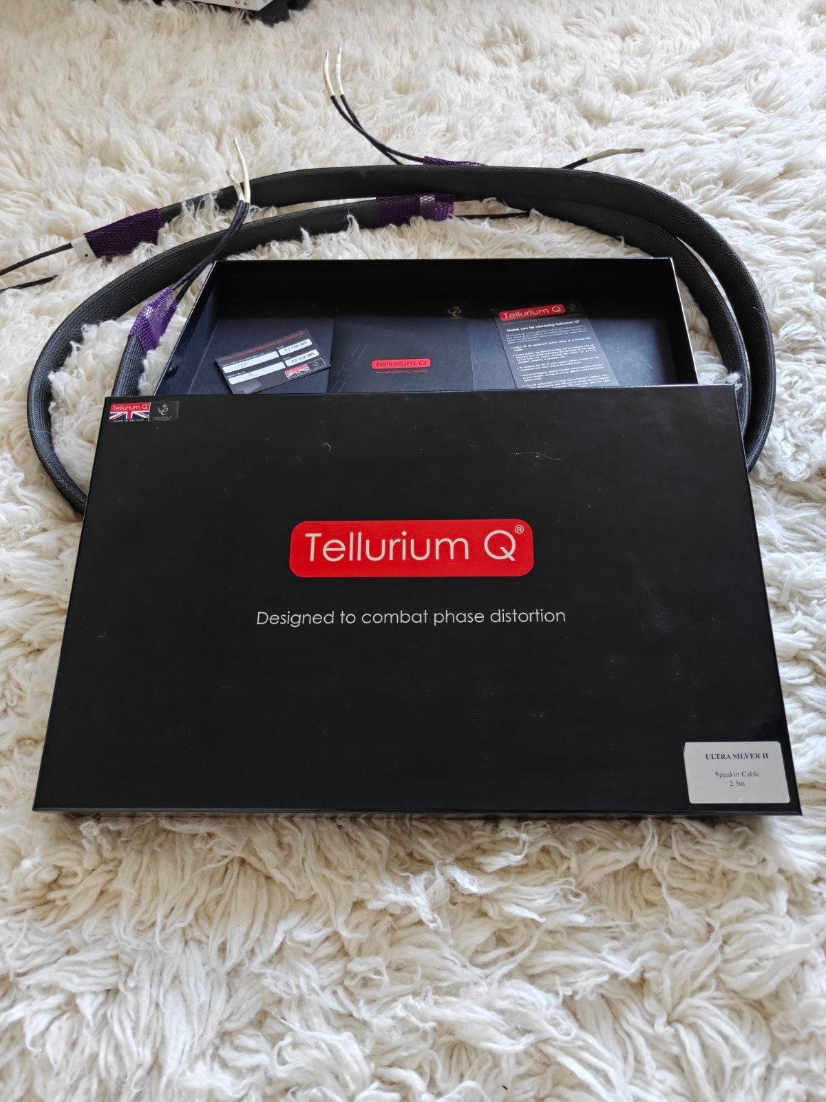 Tellurium Q Ultra Silver II Luidsprekerkabel 2.5m