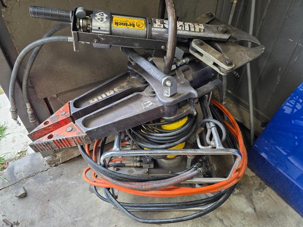 Brandweer Schaar & Spreider Red gereedschap Hydrolische 220v, Ophalen, Gebruikt
