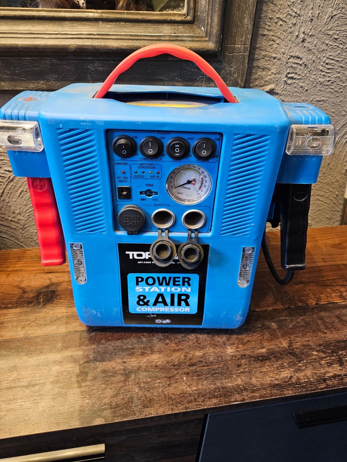 Werkende prima Topcraft Power Station & Air Compressor, Ophalen of Verzenden, Gebruikt